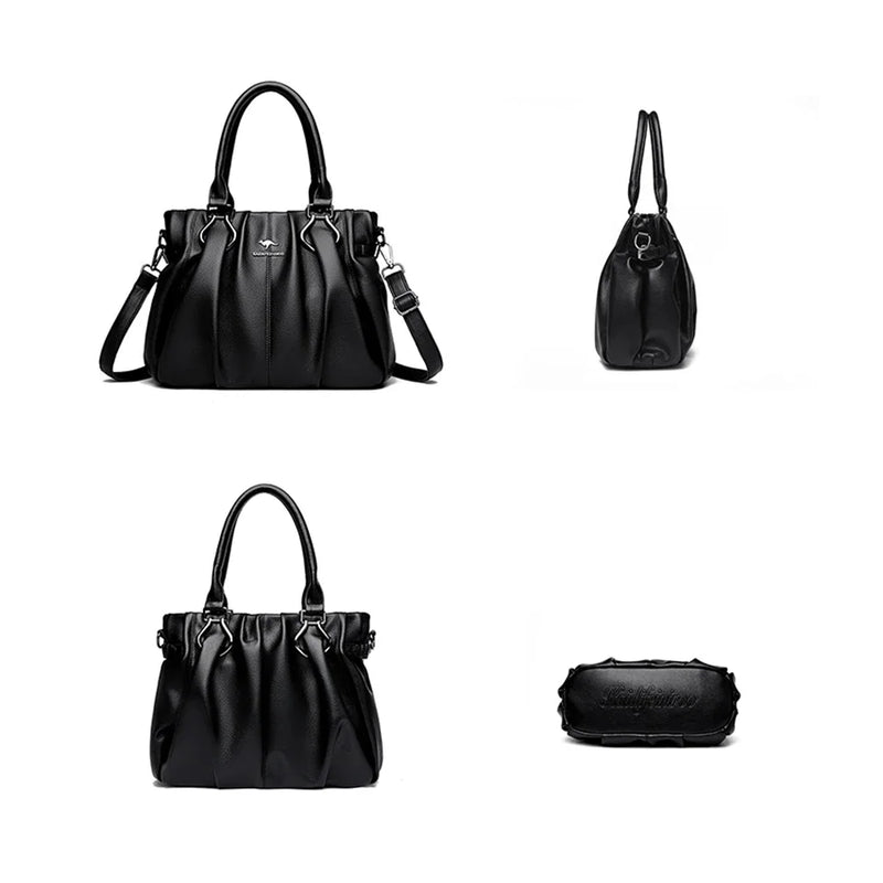Genuine Casual Tote Bag Luxury Handbags For Women Designer Purses and Handbag High Quality Soft Leather Commuting Hand Bags