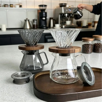 Glass Drip Coffee Maker, Diamond Design Dripper | SAMAG