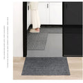 Modern Minimalist Square Floor Mat - Durable, Stain/Fade Resistant, Non-Slip Rubber Backing, Machine Washable for Indoor/Outdoor