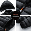 2026 New Men's Lightweight Padded Jacket Hooded Zip-up Parka Male Cotton Down Warm Demi-season Autumn Spring Warm Big Size Coat