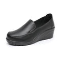 Ngouxm Spring Autumn Women Pumps Wedges Shoes Woman Genuine Leather Casual Shoes Mother High Heels Shoes