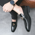 Men Loafers PU Low Heel Professional Classic Comfortable Business Men Shoes Size 38-46