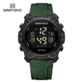 NAVIFORCE Watches For Men LCD Digital Fashion Casual Date and Week Alarm Display 3ATM Waterproof Silicone Strap Electronic Clock