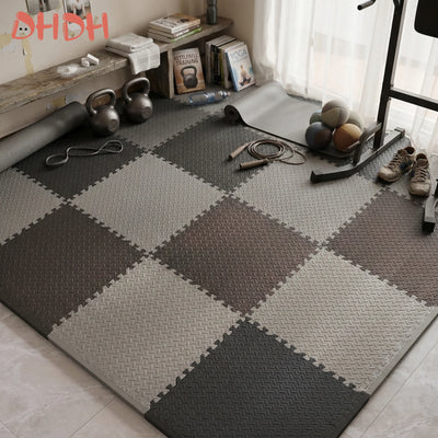 Gym Floor Mat for Home Workout Anti - Slip Rubber Exercise | SAMAG