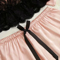 Women's Satin Sleepwear Pajama Set Pink Sexy Lingerie | SAMAG