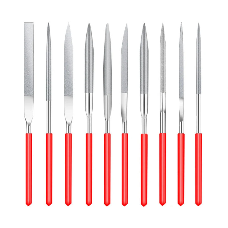 10pcs 3D Model File Cutter Scraper Engraving File Needle Deburring Kit Sanding Tools DIY 3D Printer Parts Grinding Trimming Tool