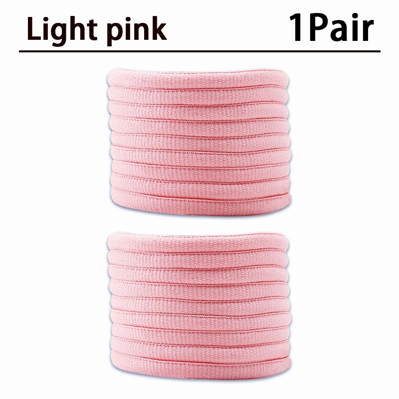 New Half Round High Quality Shoelaces 5mm Width Solid Color Shoelace Sneaker Classic Shoe Laces 1 Pair/3 Pair/5 Pair