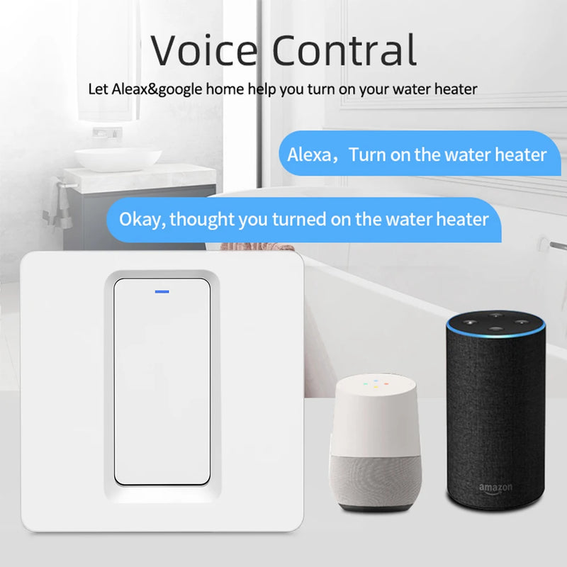 ELEGAN 20A/40A Tuya Smart Wifi Water Heater Switch Air Conditioner Smart Life Remote Voice Timer Control For Alexa Google Home