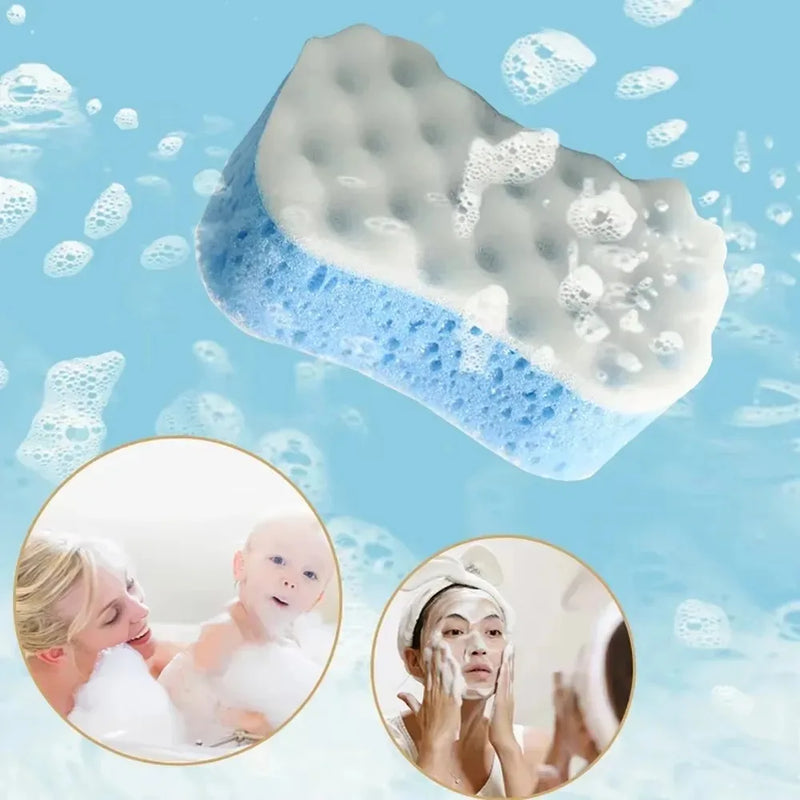1/3Pcs Bath Sponge Women/Men Exfoliating Body Sponges Bath Sponges Pouf Foam Loofahs Sponge To Spa Reusable Bathing Accessories