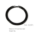 Gold Color Stainless Steel Cuban Chain Men's Bracelet Simple Retro Bracelet For Women Hip Hop Jewelry Trend Accessories Gift