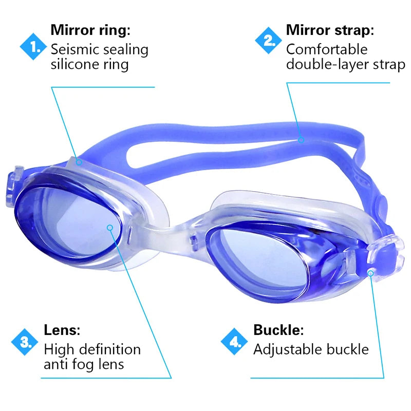 Adjustable Waterproof Anti-fog Swimming Goggles Small | SAMAG
