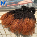 16inch Afro Kinky Bulk Human Hair for Braiding Twist Curly Hair Dreadlock Extensions for Braiding Hair Locs Extensions