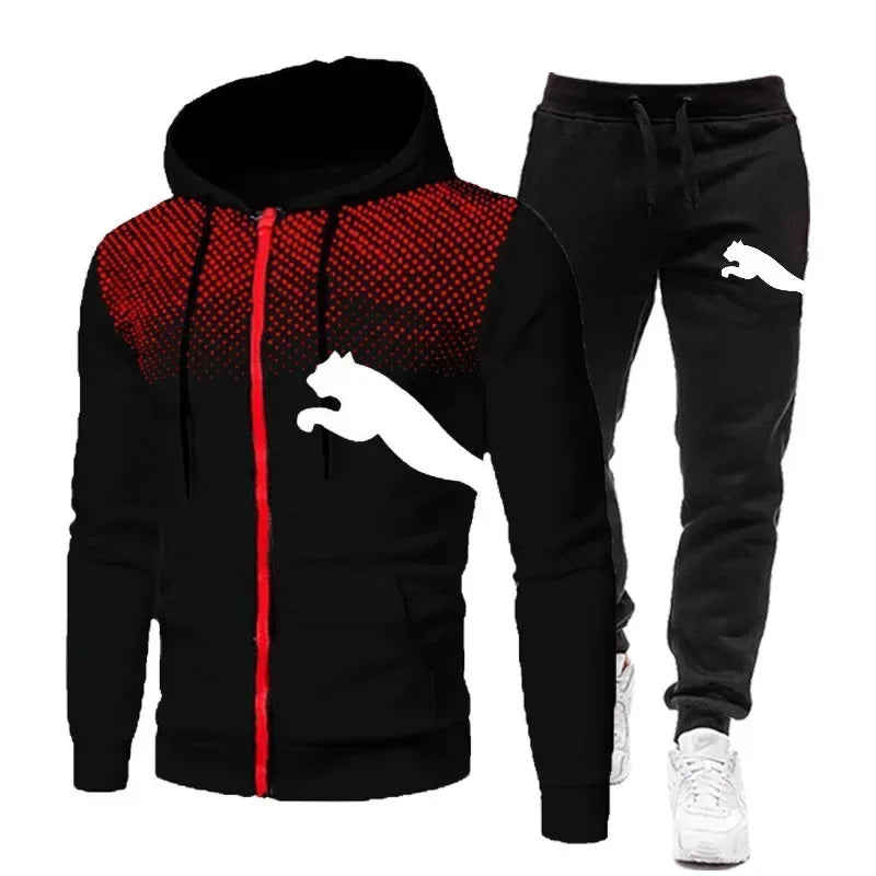 Men's Autumn and Winter Hooded Sweatshirt Set, + Pants | SAMAG