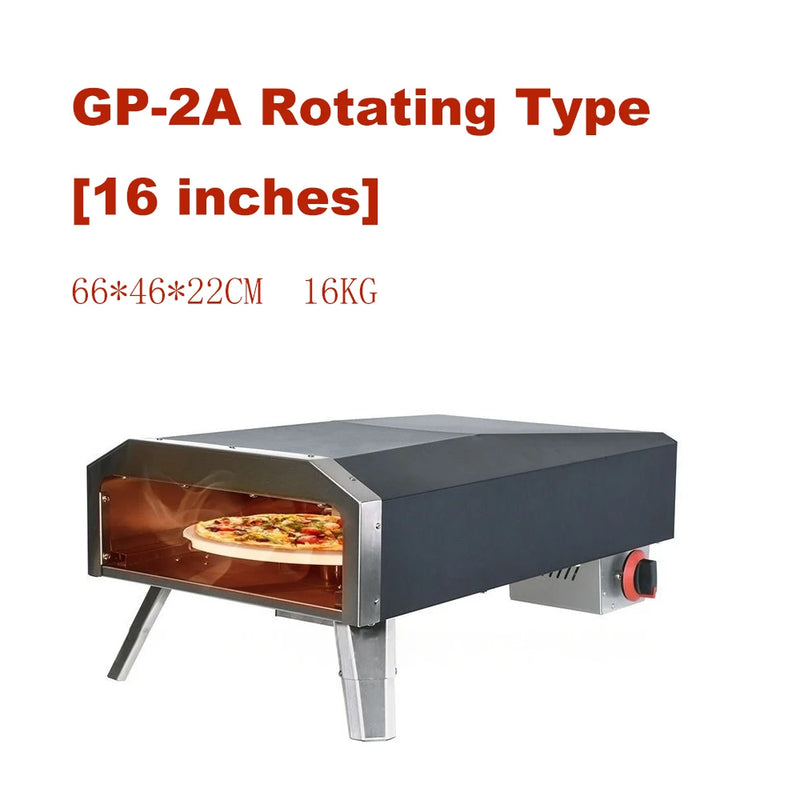 Camping Gas Pizza Oven Foldable Portable Rotating Pizza Oven Outdoor 12 inches 16 inches Pizza Cooking Stove