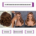 #4 Chocolate Brown Body Wave Bob Wig 13x4 HD Transparent Lace Front Human Hair Wig Short Wavy Wigs For Women