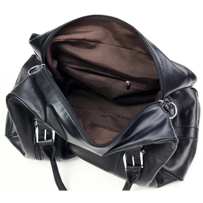 100% Genuine Leather Travel Boston Bag for Men Designer Luggage Bags Duffee Bag Leather Shoulder Messenger Handbags Weekend Bags
