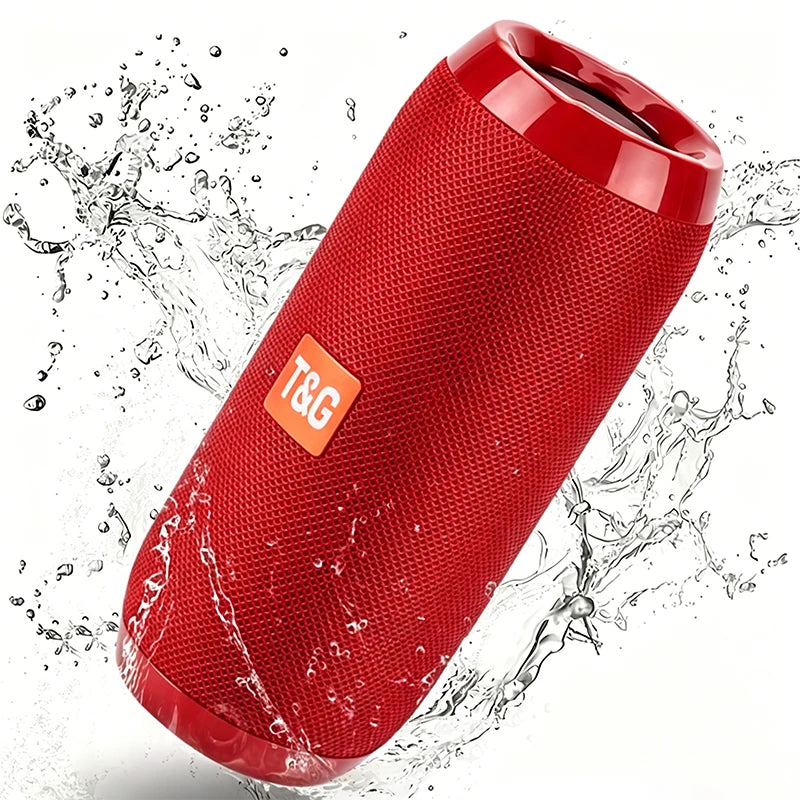 TG117 Bluetooth Portable Wireless Speaker, IPX4 Waterproof, TWS Stereo Sound, Support TF Card & USB Playback, Connect Phone Tablet TV, Outdoor Wireless Audio Speaker, Ideal Birthday, Thanksgiving, Christmas Party Gift