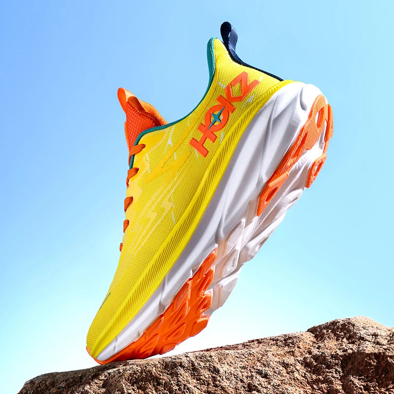 Men Full Carbon Plate Running Shoes Professional Marathon Racing Lightweight Bounce Cushion Breathable Sports Sneakers Unisex