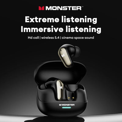Monster MQT52 Wireless Bluetooth 5.4 Earphones Long | SAMAG