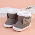 Baby Non-Slip Toddler Boots, Cute Bows, Soft Flat Shoes for Infants, Suitable for Indoor Holiday Parties and Gatherings.