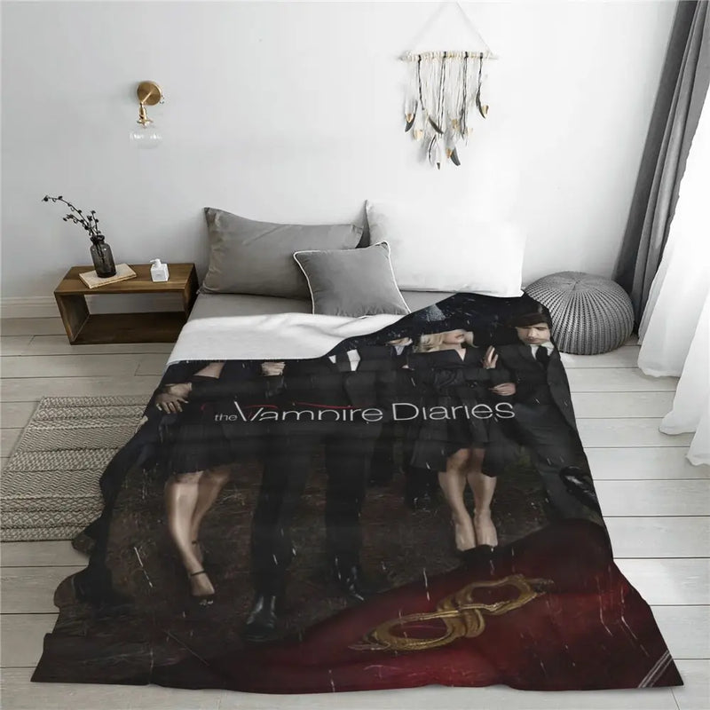 The Vampire Diaries Damon Salvatore Blanket