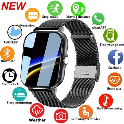 Smart Watch for Men Women Gift Full Touch Screen Sports | SAMAG