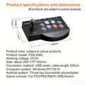 PXN 0082 Arcade Game Controller | Turbo Macro, 4 Strong Suction Cups, Switchable Joystick D-Pad