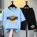 Fashion Letter Bear Print Children Summer Clothing - View 15 | SAMAG