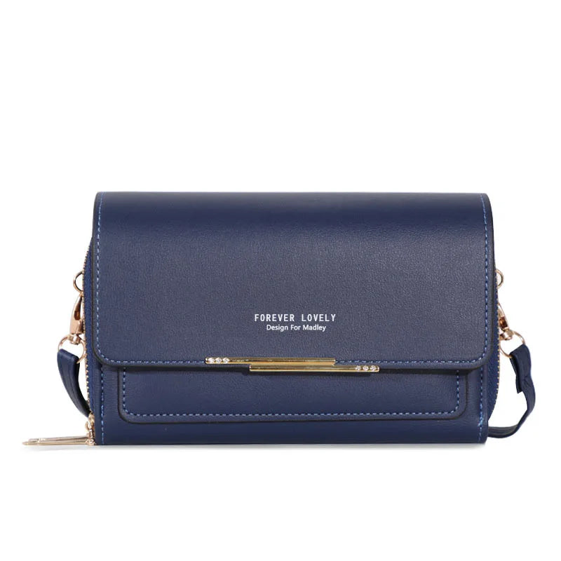 New Women Pu Leather Handbags Female Multifunctional Large Capacity Shoulder Bags Fashion Crossbody Bags For Ladies Phone Purse