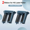 2Rolls Balck White or Color Ribbons of Niimbot M2 Thermal Transfer Label Printer Home Office 20-50mm Width Pint up to 24 Meters
