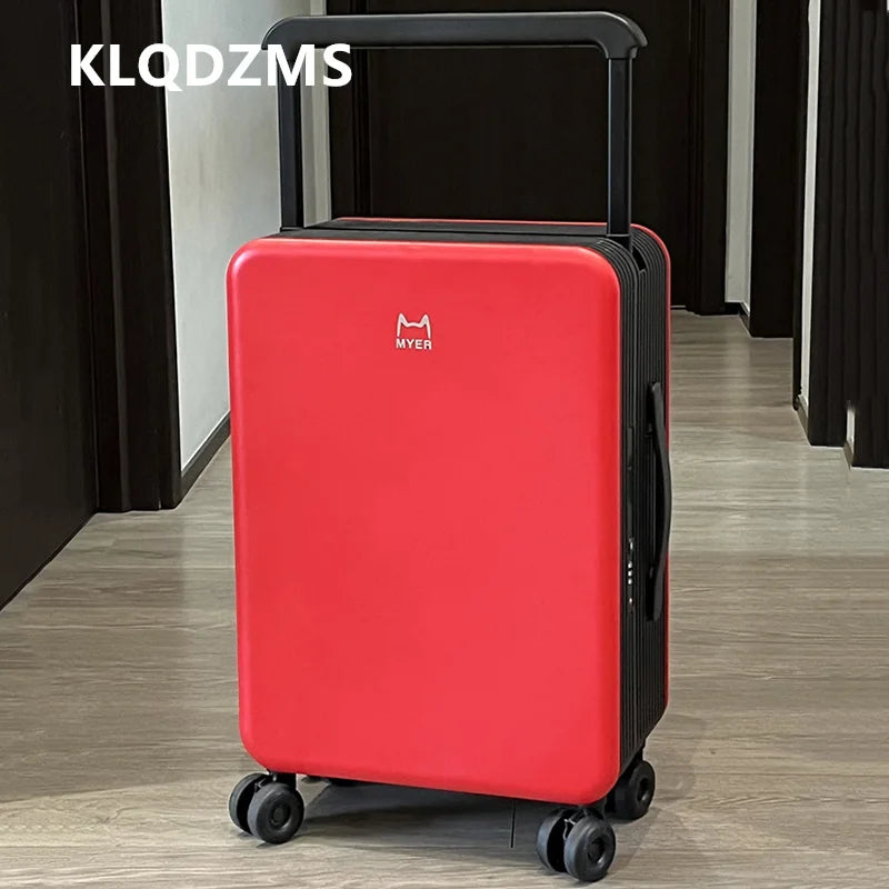 KLQDZMS 20"24Inch PC Suitcase Large-capacity Boarding Box Women's Trolley Case Men's Password Box with Wheels Rolling Luggage