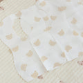 50-Pack Disposable Bibs for Babies Aged 6 Months to 2 Years Cartoon Bear Feeding Bib for Boy Girl Non-woven Drool Towel