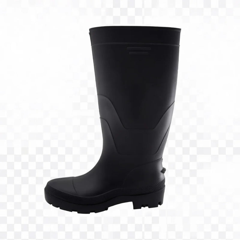 Mens PVC Rain Boots Heavy Duty Waterproof Work Shoes Non Slip Rubber Sole Industrial Construction Outdoor Fishing High Tube