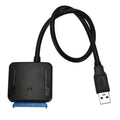 USB 3.0 to SATA Cable SATA III Hard Drive Adapter Converter for 2.5" 3.5" SSD HDD Hard Drive Disk with 12V/2A Power Adapter