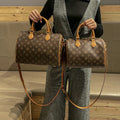 Luxury Brand Vintage Fashion Handbag Women Boston Bag with High Texture Casual and Versatile Diagonal Cross Shoulder Pillow Bag