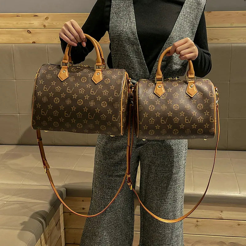 Luxury Brand Vintage Fashion Handbag Women Boston Bag with High Texture Casual and Versatile Diagonal Cross Shoulder Pillow Bag