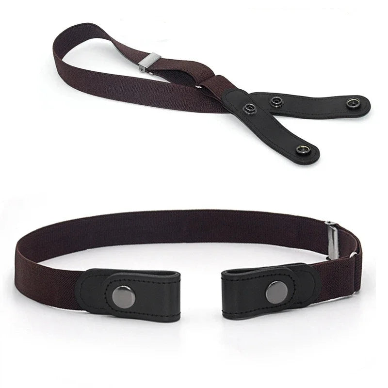 Jeans Elastic Waistband For Women/Men No Bulge No Buckle Stretch Elastic Waist Belt Versatile and Minimalist Elastic Waistband