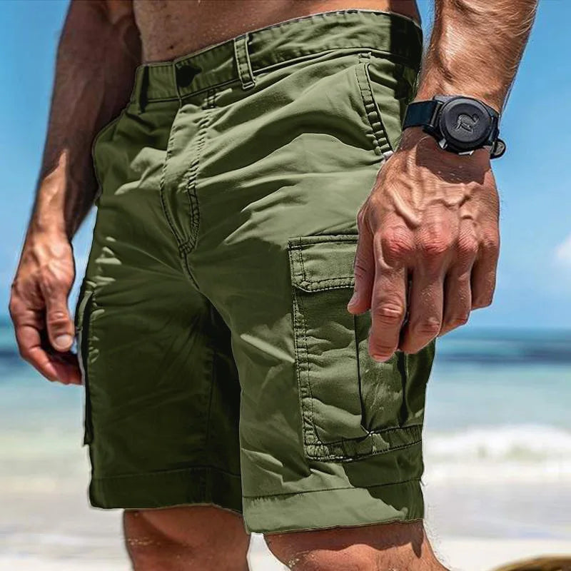 Men's Euro Multi-Pocket Cargo Shorts New Summer Beach | SAMAG