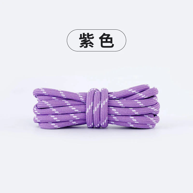 Length 100cm DIY Freedly Round Leather Colorful MIU Shoelaces Canvas Casual  Boots Shoe Laces Rope Shoestrings