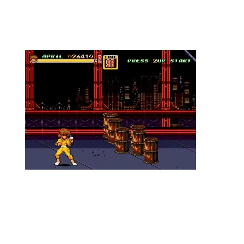 SOR2 Shredder's Revenge 16Bit Game Card For Mega Drive Genesis