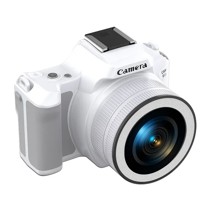 Mini DSLR Digital Camera 2K Ultra High Definition 48 Megapixel with Dual Cameras, Beauty Fill Light Selfie Camera CCD Camera