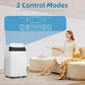 14,000 BTU Portable Air Conditioner with Dehumidifier & Fan, Portable AC Units Cools up to 750 Sq. Ft., Remote Control, Auto Swing, Sleep Mode, White Top