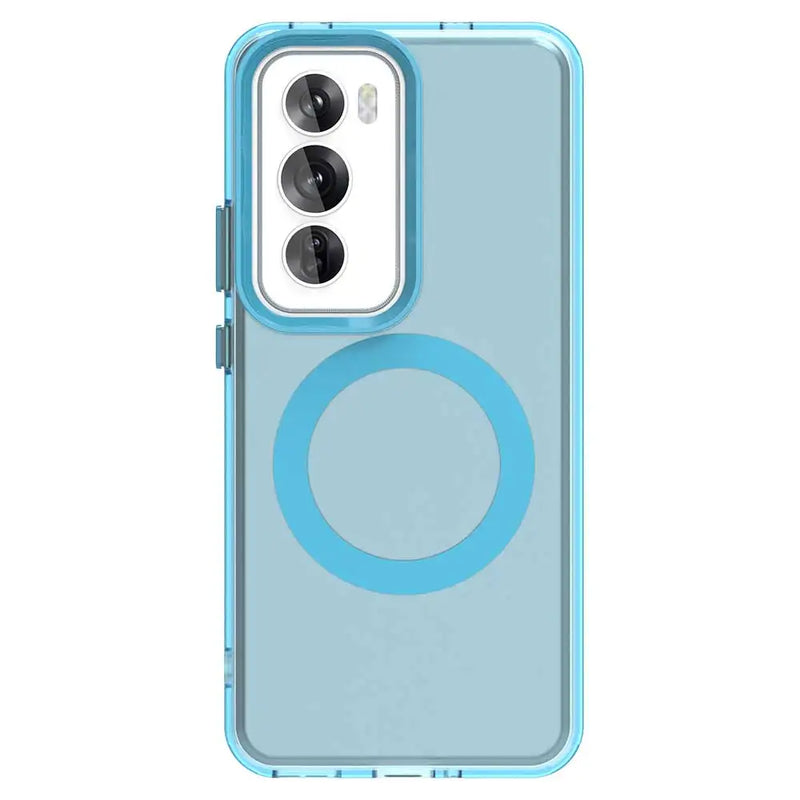Magnetic For Magsafe Wireless Charge Cases For OPPO Reno 12 Pro Reno12 Reno12Pro 5G Shockproof Candy Color Bumper Cover