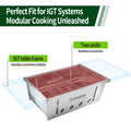 304 Stainless Steel 2 Unit Barbecue Grill Portable Outdoor Stove IGT Table Stove Folding Firewood Stove Barbecue Camping Stove