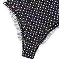 Polka Dot One Piece Swimsuit Sexy Halter Neck with Tie | SAMAG