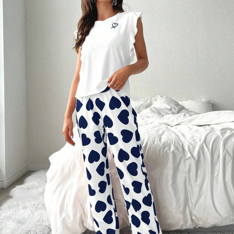 Summer Pajamas Set Women Trousers Pijama Sleepwear Woman | SAMAG