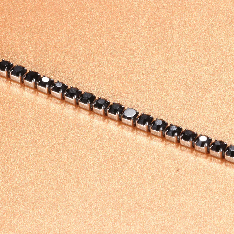 Modyle 316L Stainless Steel Sparkly Cubic Zircon Tennis Link Bracelets For Men and Women Gifts