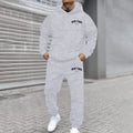 Men Women Autumn Winter Hooded Cotton Pants Set Fashion Casual Letter Printed CottonPants Sports Suit - View 7 | SAMAG