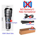 99000000LM Super Bright LED Flashlight 100W GT60 Long Range Powerful Torch Type-c Rechargeable Outdoor Flashlight Power Display