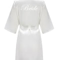 Satin Silk Robes Plus Size Wedding Bathrobe Bride | SAMAG